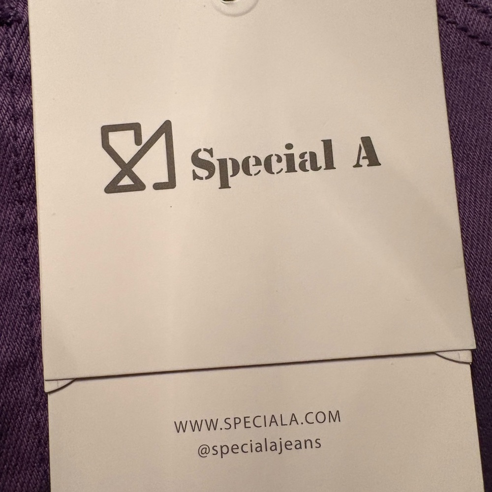 Special A Women's High Rise Purple Jeans - Picture 7 of 8